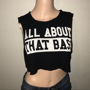 All About That Bass Crop Tank Top
